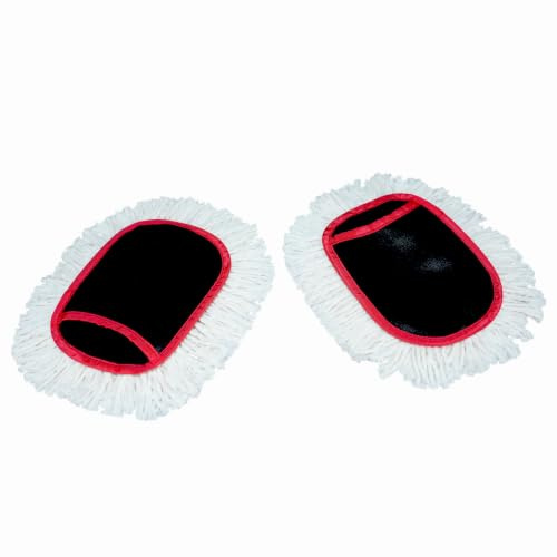JOPASU Mini Duster (Pack of 2) for Cleaning Dust from Car Interiors & Bikes. Scratch Proof, Water Saver & Eco-Friendly Brush, Black