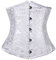 Everbellus Damen 24 Stahlstäbe Korsett Abnehmen Corsage Gürtel Unterbrust Cincher Ohne Stäbe Taillenmieder Weiß Xlarge