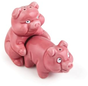 BigMouth Inc Salz- und Pfefferstreuer-Set Freche Schweine