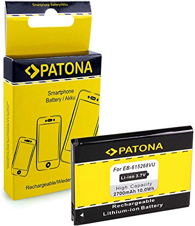 PATONA Batterie de Rechange pour Samsung EB615268VU, EB615268VA, EB615268VK Battery Compatible avec Samsung N7000 Galaxy Note i9220 i889 i9228
