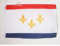 AZ FLAG - Drapeau Nouvelle-Orléans - 45x30 cm - Pavillon New Orleans - Louisiane 100% Polyester Avec Deux Cordelettes - 20g