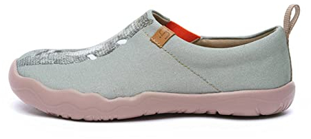 UIN Chaussures Femmes Confort Voyage Originales Toile Peinture Plates Mocassins Chaussure de Marche Chaussures Bateau Femme, Ours Câlin (39 EU)