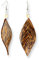 ISLAND PIERCINGS Ohrringe Blatt aus Kokos Holz Handarbeit ER279