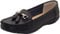 Ladies Jo & Joe LR Nautical Loafer Flatform Shoes Black UK 4