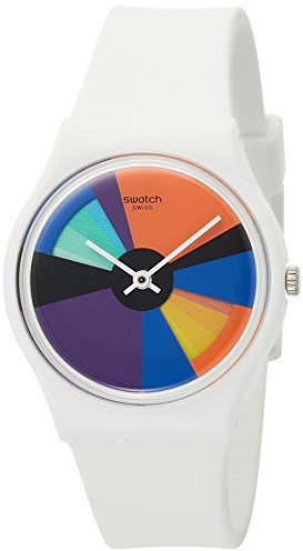 Swatch Herren Analog Quarz Uhr mit Silikon Armband GW709