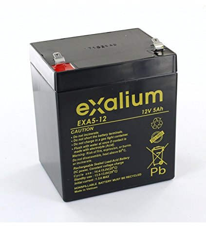 EXALIUM - Batterie plomb Exalium 12V 5Ah EXA5-12 - EXA5-12