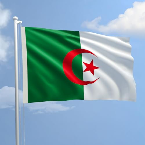 Flagge Algerien aus Stoff marine Größe 70 x 100 zum Production