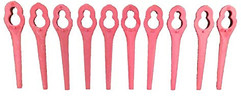 (10) Replacement String Cutting Blades - For SereneLife PSLCGM25 Cordless Grass Trimmer Edger - SereneLife PRTPSLCGM25BLD