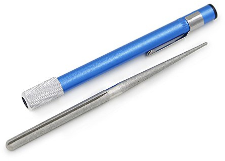 Portable Pen Shape Fishhook Diamond File Fishing Hook Knife Saw Pocket Sharpener