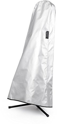 Maloney StageGear Guitar Dust Cover Fits Acoustic, Electric, Bass Guitars - Water Resistant Black Nylon with Reversible Silver Acrylic Coating Protects from Dust Dirt Moisture & Sun (43 inches) 80681