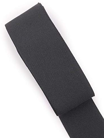 Ripsband 2m uni Dekoband Webband Hutband 30mm 5 Farben (Schwarz)