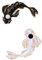 2ST / Set Nette Fisch-Emaille Revers Pin Set Cartoon Koi Brosche Abzeichen Für Kleidung Taschen Rucksäcke Schwarz Weiß Farbe
