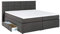 3F FURNITURE FOR FRIENDS Boxspringbett Bea 180x200 cm Anthrazit Härtegrad H3 | 7-Zonen Taschenfederkern Matratze + Visco Topper | mit Bettkasten für Stauraum