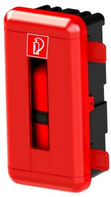 Schutzbox rot für Feuerlöscher 6 kg GIMBOX6E Kasten Lkw Montage Box Schutzkasten Truck Feuerlöscherbox