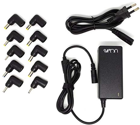 Sveon SAC145 Chargeur Universel pour Ordinateur Portable 45 W Réglage Automatique de Tension 10 connecteurs indépendants