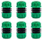 TOPWAYS Lot de 6 connecteurs de réparation de tuyau, raccord d'extension à fixation rapide pour tuyau de tuyau gradué de 1,27 cm (vert)