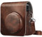 Fintie Funda Compatible con Fujifilm Instax Mini 40 - Estuche de Material Sintético de Primera Calidad con Correa Ajustable/Desmontable, Marrón