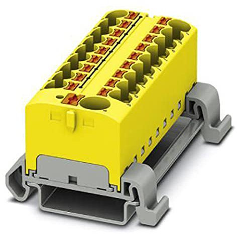 Phoenix Contact Einsteck Verteilerblock 19-polig , 24 bis 10 AWG, 32A / 800 V, 0.2 ? 6mm², Polyamid, IP20, Packung a 8 Stück