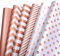 Geschenkpapier Seidenpapier Set, 120 Blatt Metallic Seidenpapier Bulk für Verpacken und Basteln, Rosegold Seidenpapier Verpackungsmaterial für Geschenktüten Geburtstag Hochzeit Weihnachten, 50 x 35 cm