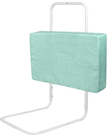 NAIZY Barandilla de Cama Infantil Protector de Cama Anticaída con 5 Agujeros Altura Regulable para Cunas, Camas de Padres y Colchón de Madera Maciza - 60cm, Verde