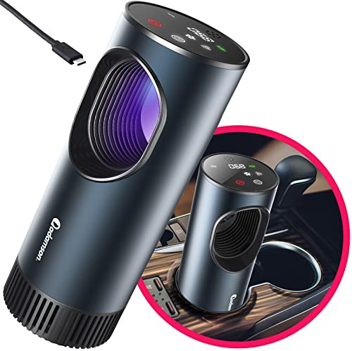 Adamson A90 - NEW - 4 in 1 - True HEPA Filter - Activated Carbon Filter - U-V Light - Air Quality Monitor - Small Portable for bedroom desk car