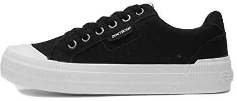 Rocket Dog Cheery Womens Black and White Canvas - Size 5 UK - Black