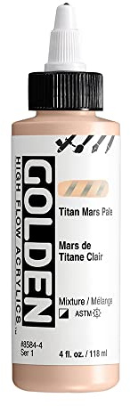 Golden : High Flow : Acrylic Paint : 118ml (4oz): Titan Mars Pale : S1