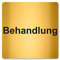 Blacked LaserTEC Leitsysteme - Acryl Schild - Eckig 12 x 12 cm - Selbstklebend - Gold gebürstet - Metall-Optik - UV beständig - Für Innen und Außen (Behandlung)