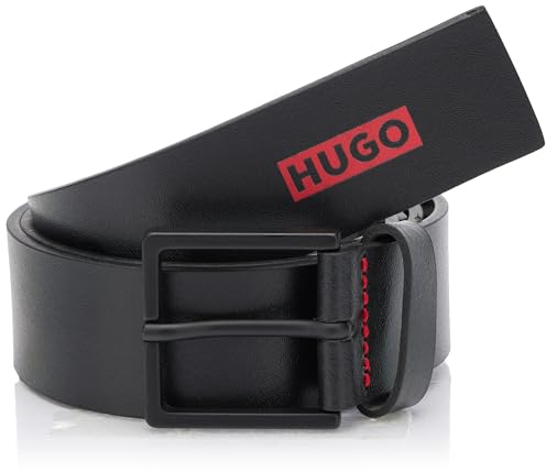 HUGO Herren Giove-tip_sz35 BELT, Black1, 90 EU