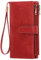 GOIACII Portefeuille Femme Cuir avec Blocage RFID Grande Femmes Embrayage avec Plusieurs Emplacements pour Cartes et Fermeture éclai et Bracelet Portefeuille,Vintage
