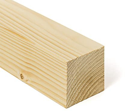 TWE - Tucci Wood Essence - Listones de madera maciza de abeto de, 60 x 60 x 3 metros con chaflán en bordes fabricados en Italia, paquete de 1 unidad