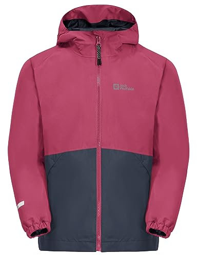 Jack Wolfskin Unisex Kinder Iceland 3in1, Dark Fuchsia, 176 EU