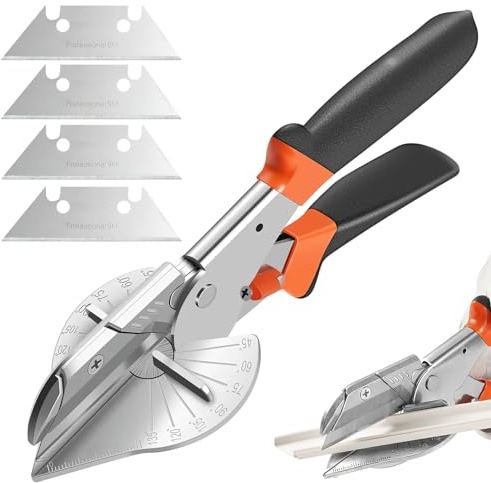 Pinces à onglets ciseaux à onglets bandes ciseaux d'angle ciseaux pour goulottes de câbles outil de modélisme outil de coupe de mesure d'onglet ciseaux d'angle bandes ciseaux à onglets multi-angles