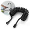 JINHENB 3m Black Metal Spring Shower Hose, Bidet Sprayer Gun for Bathroom