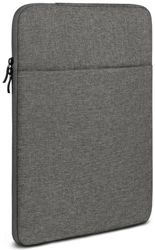 moex Tablet Case for Lenovo Tab Extreme - Sleeve Case with Compartment for Accessories, Polyester Fibre Protective Case Minimalist with Zip, Water-Repellent, Dark Grey