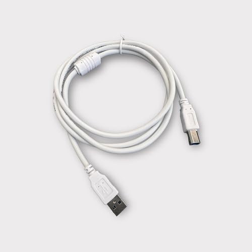 USB Héritage Câble Pour Epson XP-2205, 1.5m Blanc Imprimante Câble, Noyau de Ferrite, 0.5cm Épais