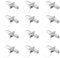 SUNNYCLUE 20 Stück Silberne Manschettenknopf Rohlinge Flache Runde Manschettenknöpfe Messing Platin Runde Knöpfe Manschettenknopf Einstellungen Für Herrenmanschettenknöpfe Business Hochzeit Bankett Ze