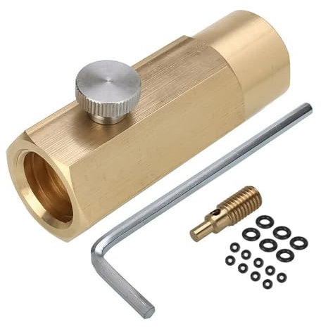 Sarini CO2-Flaschenadapter,Fülltank,CO2-Nachfülladapter,Anschluss,CO2-Tank,Sodamaker-Zubehör für CGA320 bis TR21.4 CO2-Tankventil (W21.8-14)