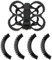 TNSLAND 4 Stück Drohnenzubehör Propellerschutz für DJI Avata 2, Dji Avatar 2 Zubehör, Stoßstangenschutz Propeller Schutz Stoßstangen Ring, Drohne Protective Bumper für DJJ Avatar 2 (Schwarz) 9x1.9cm