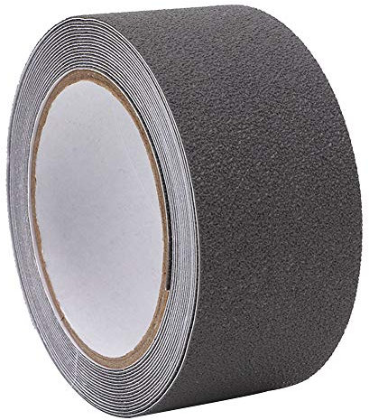 Rutschfestes Klebeband, 5 M, PEVA/PU-Gummi, rutschfest, für Bodenbeläge, Stufen und Schleifmittel für Verbesserte Böden (Grey)