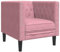 vidaXL Poltrona Chesterfield Rosa in Velluto, poltrona, poltrona relax, poltrona in velluto, poltrona singola, poltrona tv, poltrona imbottita