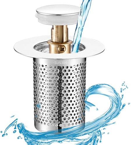 Crépine d'évier de cuisine - Crépine de vidange | Crépine de vidange | Filtre d'évier | Récupérateur d'évier | Filtre de vidange | Crépines d'évier | Bouchon de crépine d'évier | Récupérateur de nourr