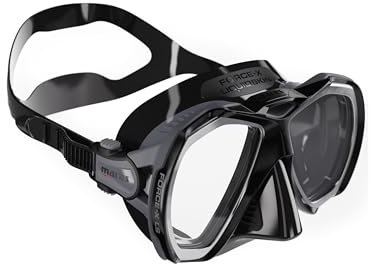 Mares Force-X Liquid Skin Tauchmaske, Taucherbrille (Schwarz)