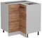 Vicco Eckunterschrank R-Line, Goldkraft Eiche, 75.6 cm ohne Arbeitsplatte