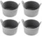 Pixaro 4PCS Ramekins for Air Fryer, Silicone Muffin Cases and Air Fryer Silicone Ramekin, Nonstick Air Fryer Egg Poacher, Reusable Air Fryer Egg Moulds for Muffin Cupcakes Eggs Pudding