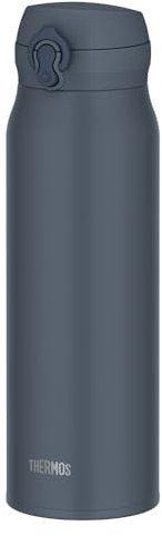 JNL-S1000 MLGY Thermos Water Bottle, Vacuum Insulated Mobile Mug, 0.3 fl oz (1 L), Mineral Gray, Easy to Clean and Easy to Clean, Lightweight Type, One-Touch Opening, Stainless Steel Bottle, Hot and