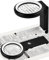 BROTOU Loupe de lecture 18 LED avec lumière et support, loupe de lecture en verre Magnifying 30 x – 3 modes à intensité variable, loupe à main pour personnes âgées, bijoutiers, dégénérescence