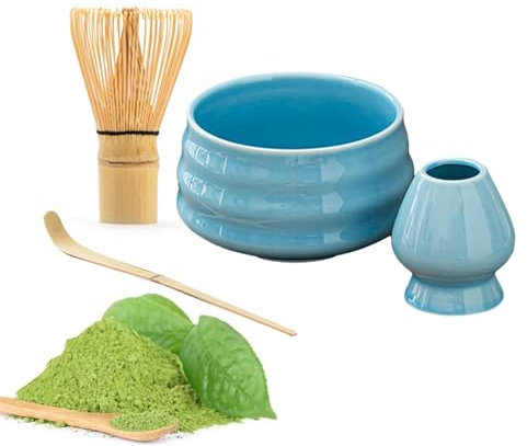 Ensemble De Fouet Et De Scoop De Matcha - Ensemble De Thé Japonais, Ensemble De Thé Naturel, Porte-coups Matcha | Kit De Matcha Robuste Professionnel Pour Les Collègues De La Famille Des Amis De La Ma