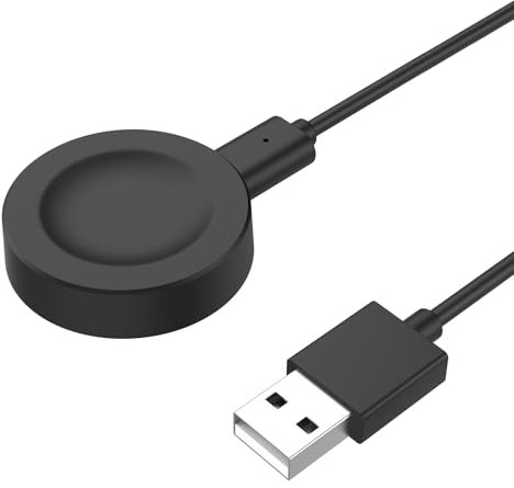 Astorgos Caricatore Compatibile con Huawei Watch GT 5/5 Pro/4/3/3 Pro/3 SE/GT 2 Pro/Watch 4/4 Pro/3/3 Pro/Ultimate/D2, Caricabatterie Magnetico con Cavo di Ricarica USB da 100 cm, Nero