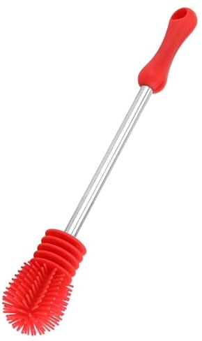 Silicone Bottle Brush, Water Bottle Cleaner with Long Handle Waterbottle Cleaner Cup Scrubber Brush for Hydro Flask Vase Glassware